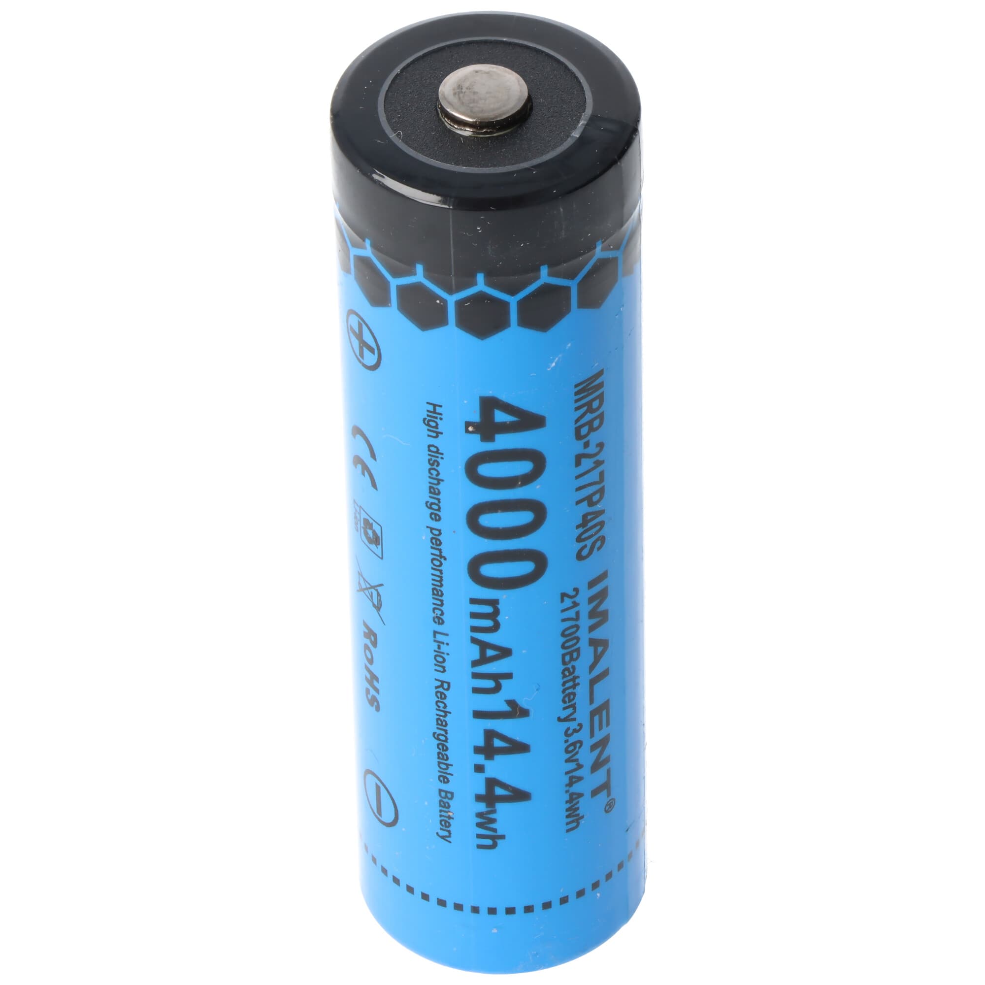 Batterie lithium-ion Imalent 21700 de 4000 mAh, 30 A, MRB-217P40S, spécialement conçue pour les besoins de puissance très élevés des nouveaux modèles