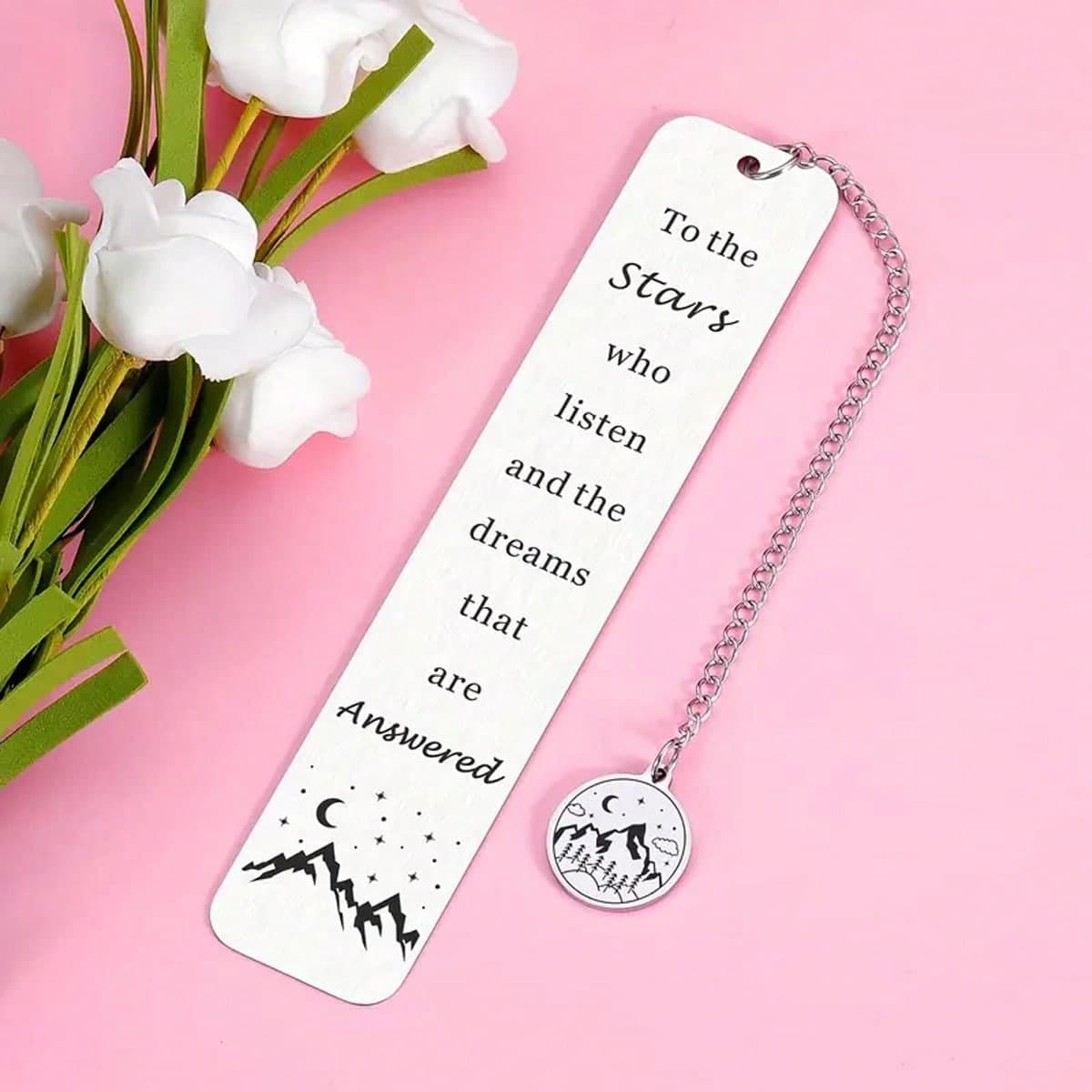 1 pièce Marque-page en acier inoxydable, nouveau design à la mode, cadeau créatif et personnalisé pour les amoureux des livres, amis, membres de